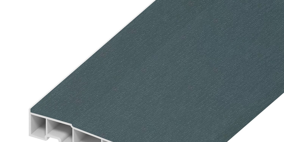 Slate Grey Woodgrain uPVC Window Cill Left Face 225mm (6m Length ...