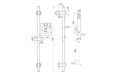 Slider Rail & Kit - Brushed Brass