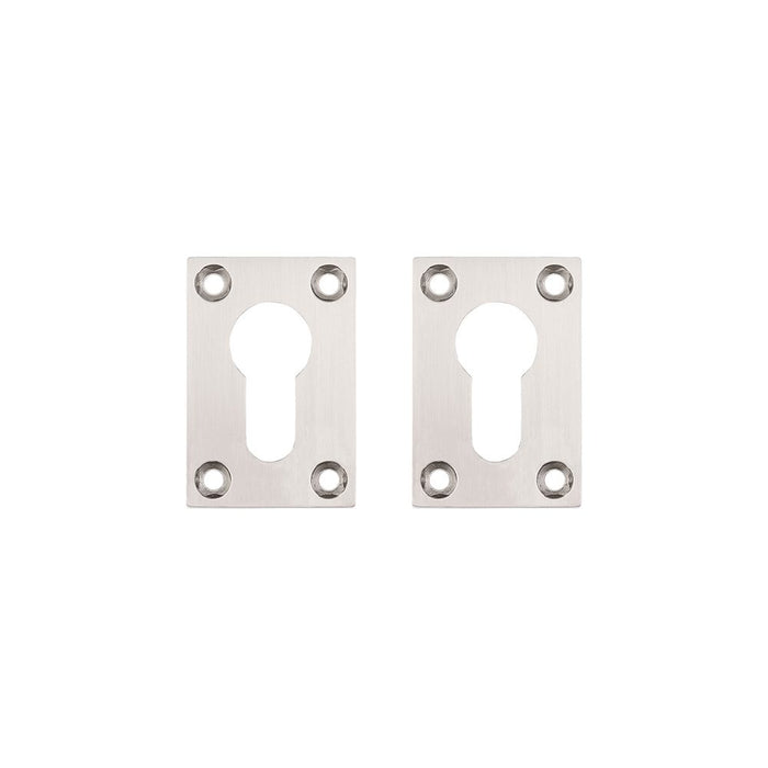 Deanta Slim Escutcheon (Pair) Satin Nickel Chrome