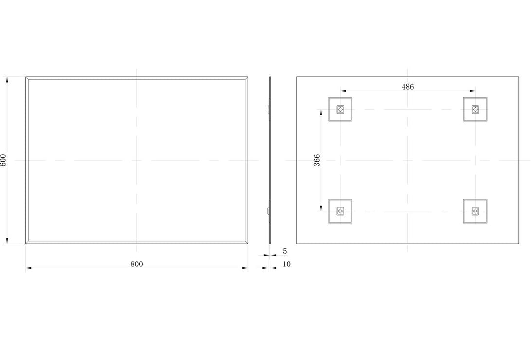 Solenne 600x800mm Rectangle Mirror