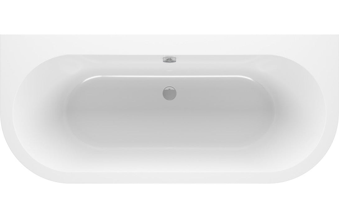 Solera Back To Wall SUPERCAST 1700x750x600mm 0TH Bath w/Legs