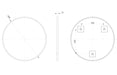 Soren 600mm Round Mirror - Brushed Brass