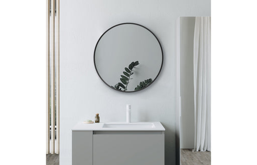 Soren 600mm Round Mirror - Matt Black