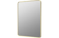 Soren 600x800mm Rectangle Mirror - Brushed Brass
