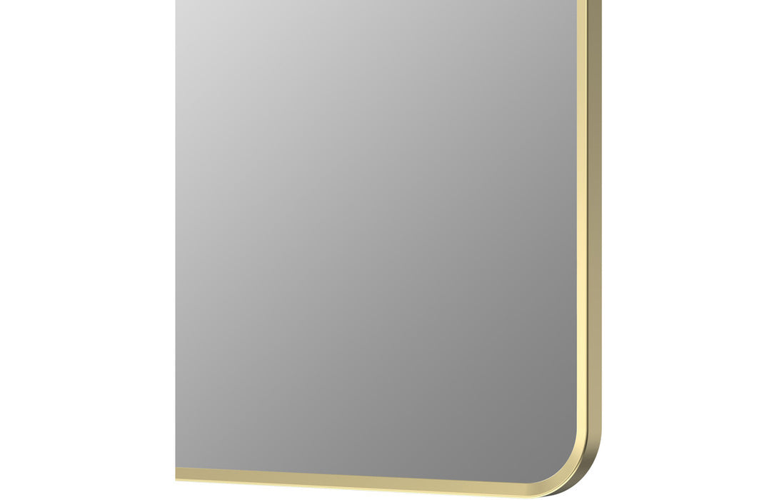 Soren 600x800mm Rectangle Mirror - Brushed Brass