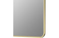 Soren 600x800mm Rectangle Mirror - Brushed Brass
