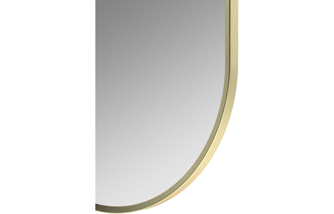 Soren 800x400mm Oblong Mirror - Brushed Brass
