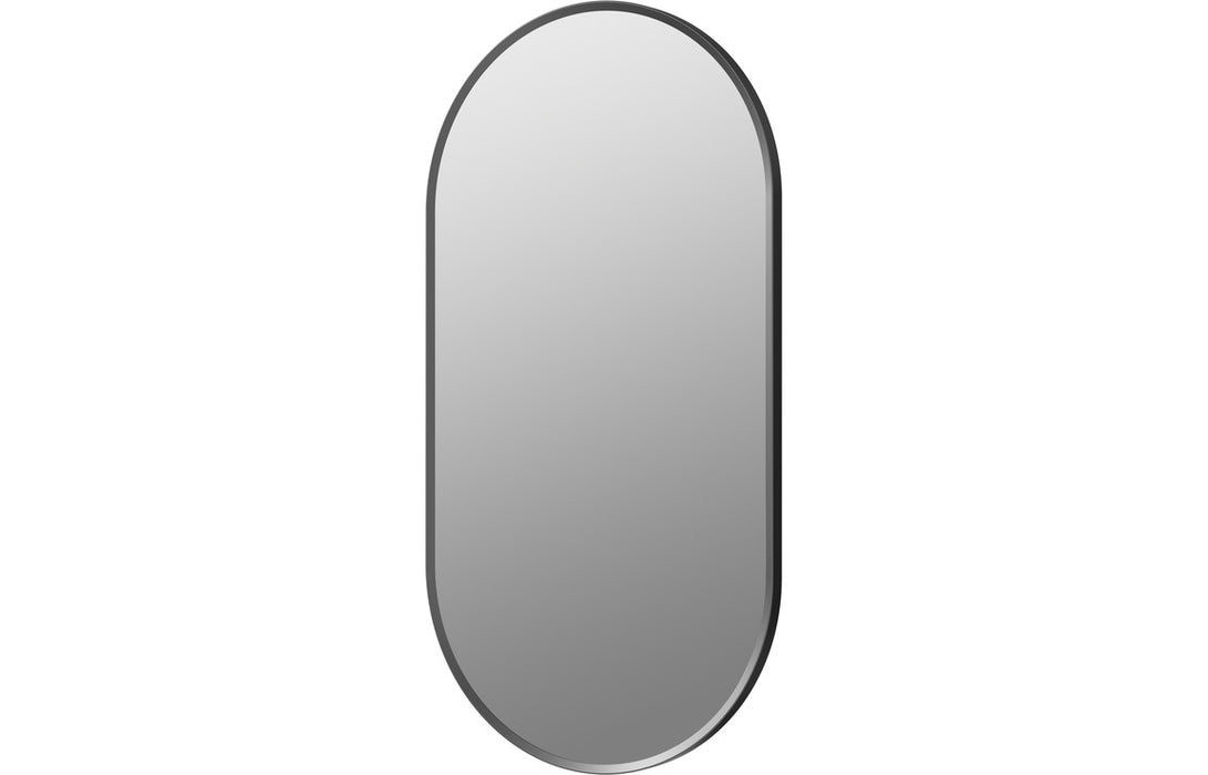 Soren 800x400mm Oblong Mirror - Matt Black