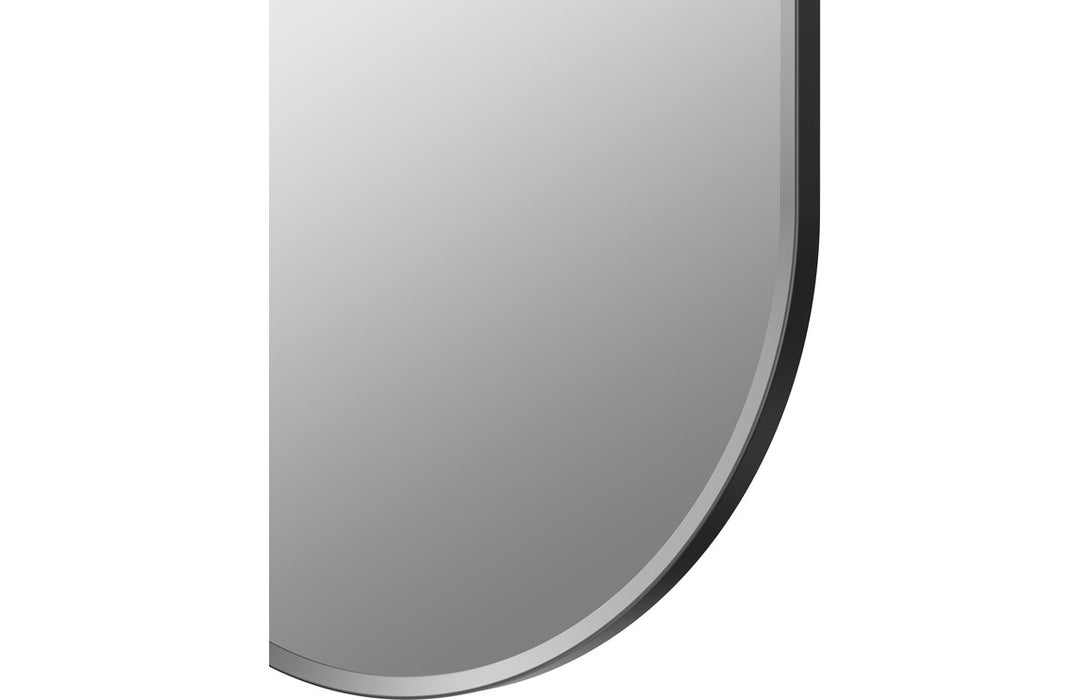 Soren 800x400mm Oblong Mirror - Matt Black
