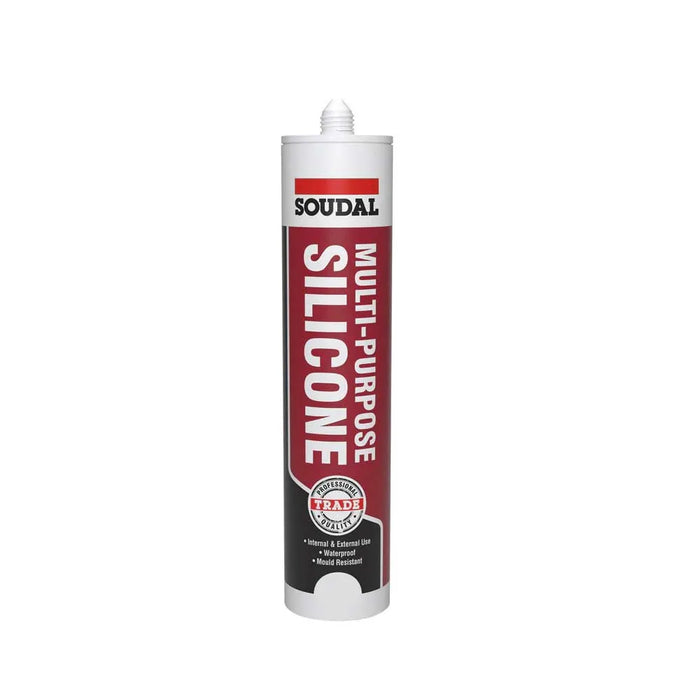 Black Soudal LMA Silicone Sealant