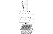 Eclipse 200mm Square Showerhead - Chrome