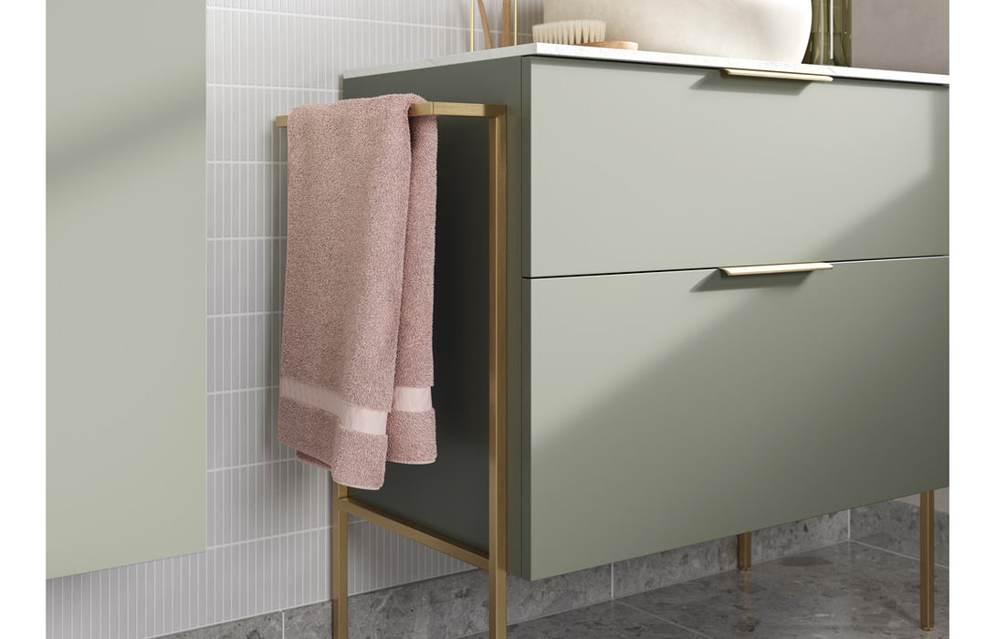 Accent 500mm WC Unit - Matt Olive Green