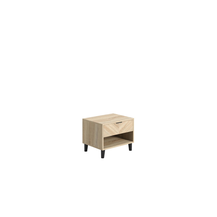Stockholm Chevron Bedside Cabinet