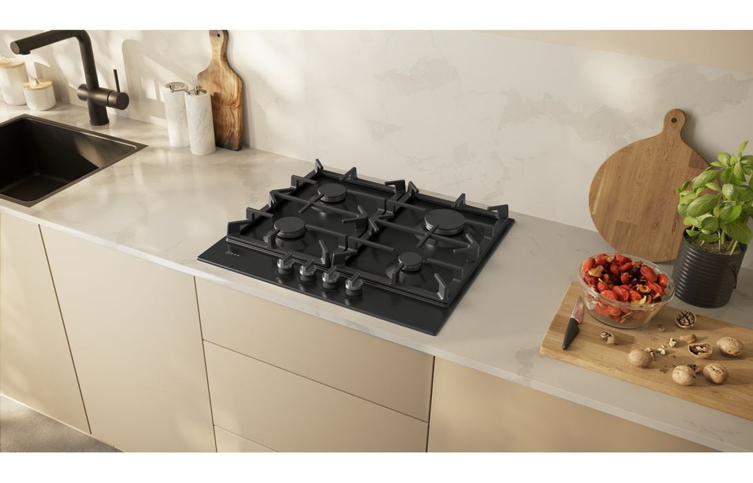Neff N70 T26CIP8S0 60cm Gas Hob - Black