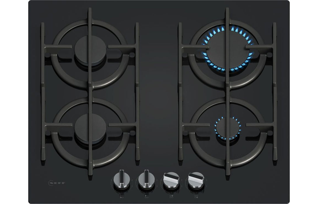 Neff N70 T26PIP4S0 60cm Gas Hob - Black