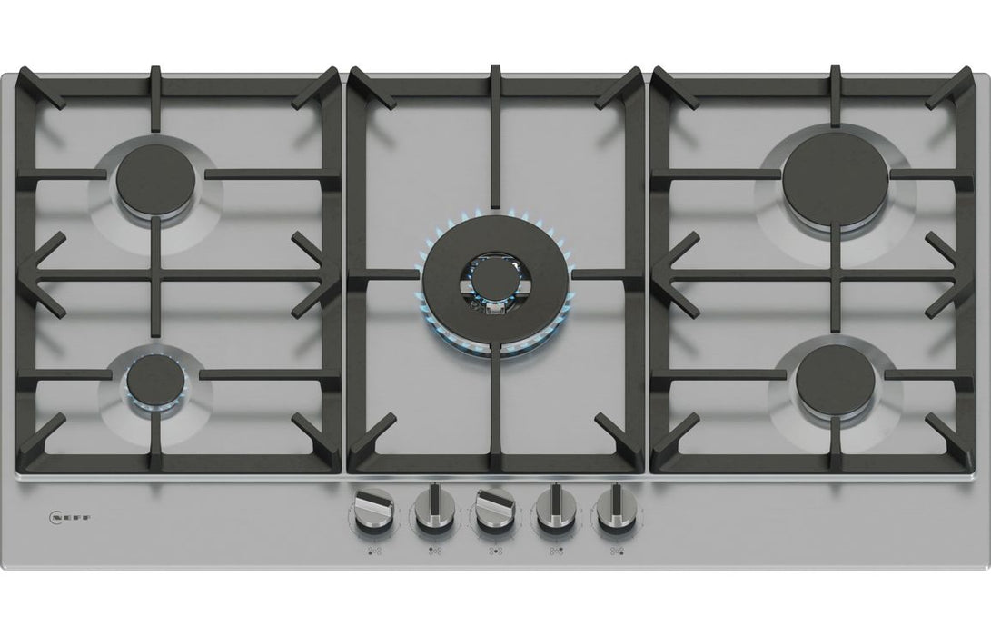 Neff N70 T29CIR8N0 90cm Gas Hob - St/Steel
