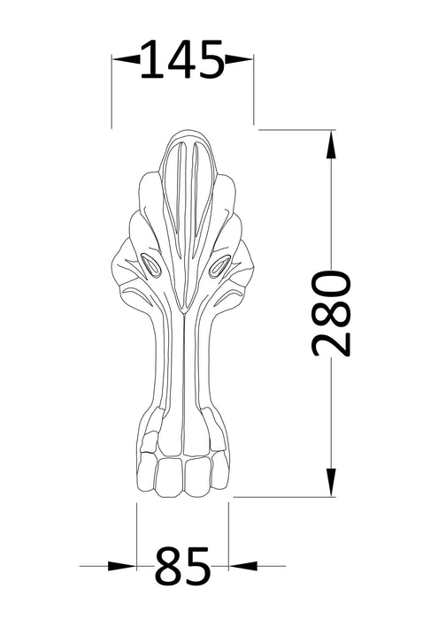 Old London Traditional Pride Bath Leg Set