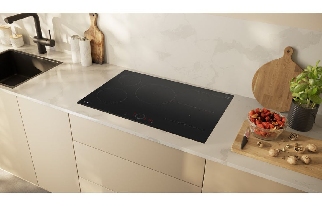 Neff N70 T58FHW1L0 80cm Induction Hob - Black Glass