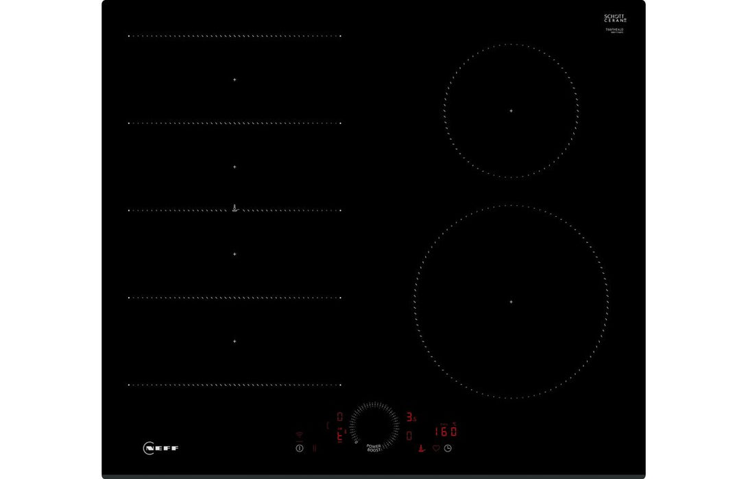 Neff N70 T66FHE4L0 60cm Induction Hob - Black Glass