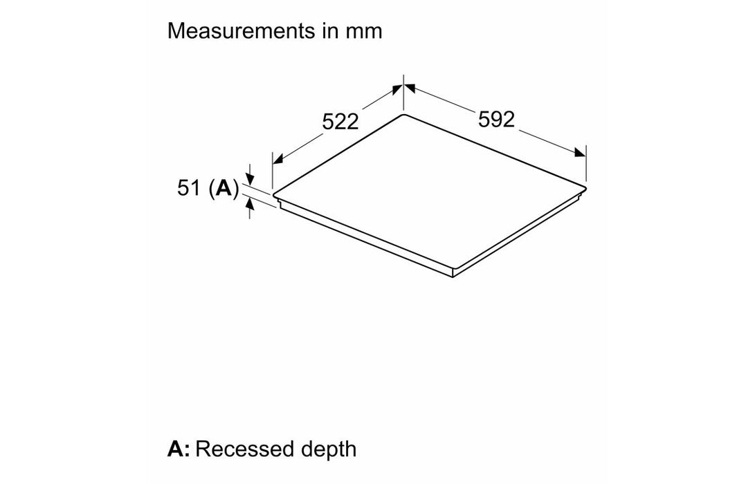 Neff N70 T66FHE4L0 60cm Induction Hob - Black Glass