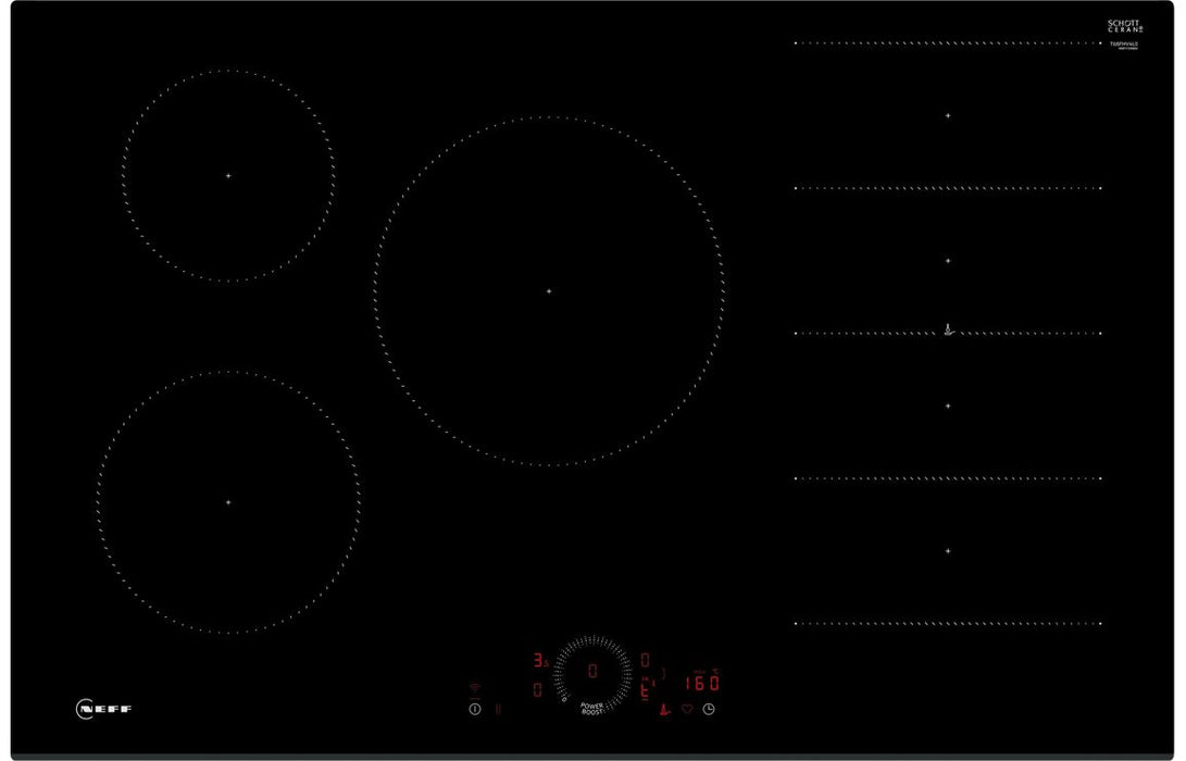Neff N70 T68FHV4L0 80cm Induction Hob - Black Glass
