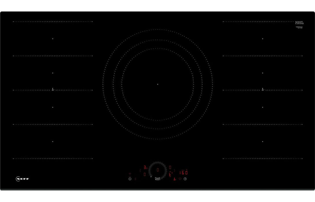 Neff N70 T69FHV4L0 90cm Flex Induction Hob - Black Glass