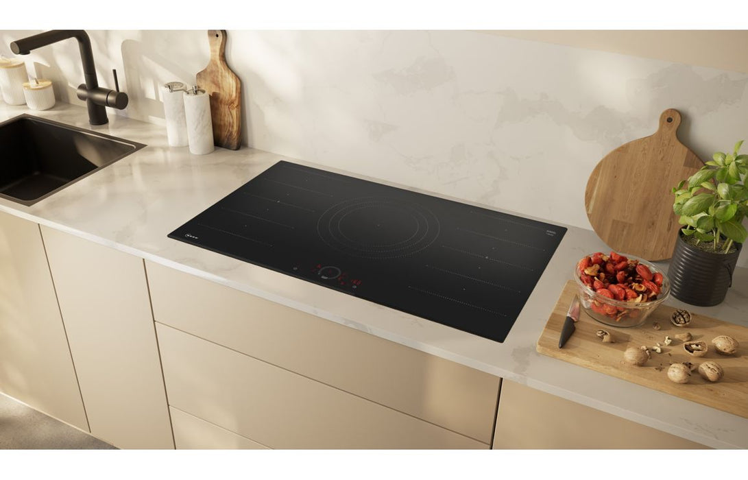 Neff N70 T69FHV4L0 90cm Flex Induction Hob - Black Glass