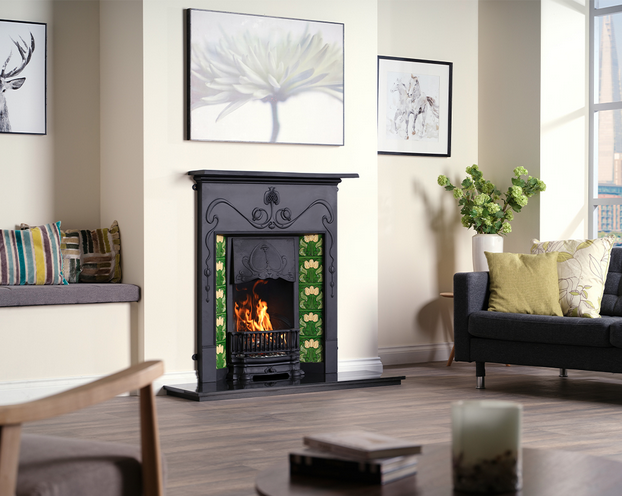Carron Valentine Cast Iron Combination Fireplace