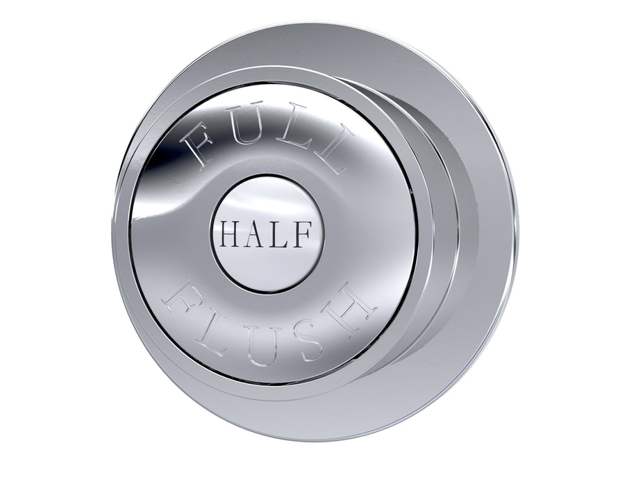 Traditional Chrome Dual Flush Push Button