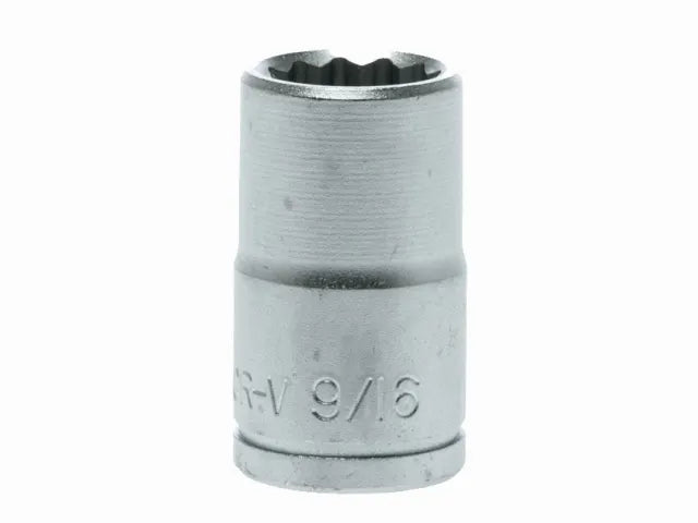 Bi-Hexagon Socket 12-Point Regular A/F 1/2in Drive 9/16in