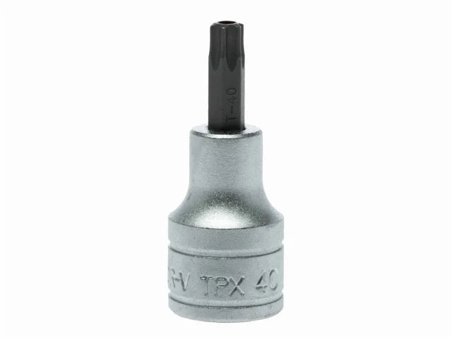 TX Tamper-Proof TORX Socket Bit 1/2in Drive T40