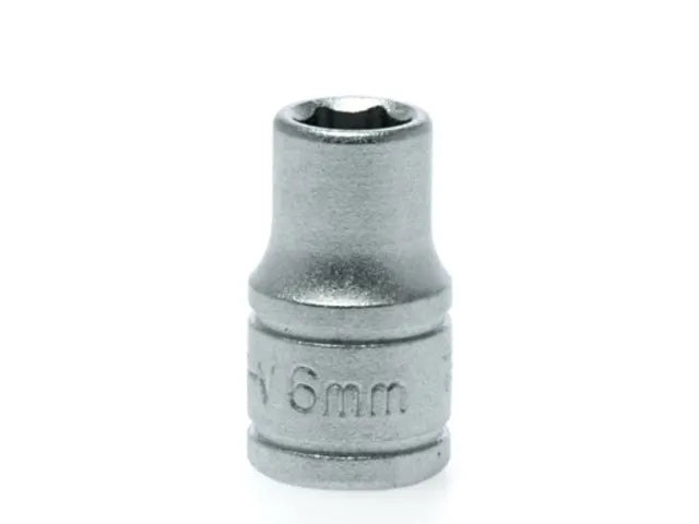Hexagon Socket 6 Point Regular 1/4in Drive 6mm