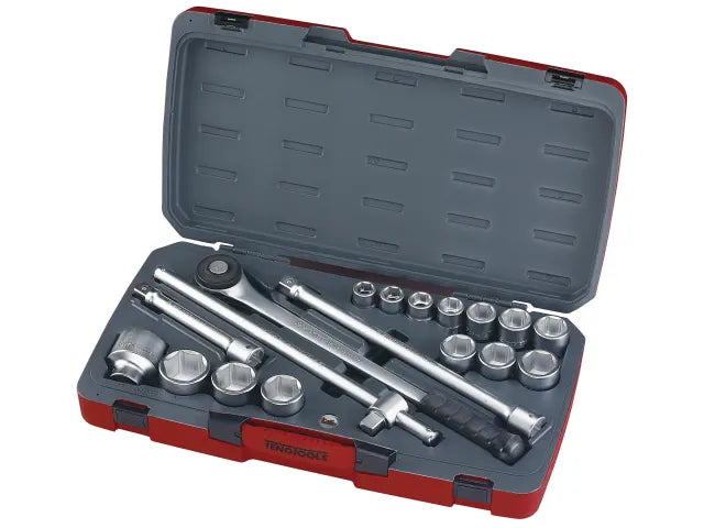 T3418-6 Socket Set of 18 Metric 3/4in Drive