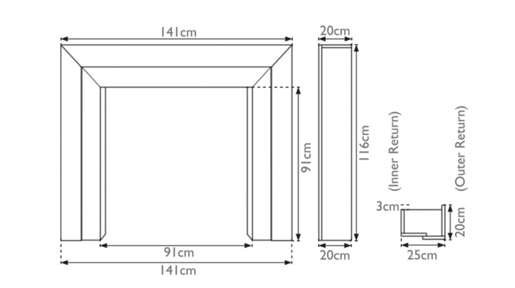 Carron Vermont Wooden Fireplace Surround