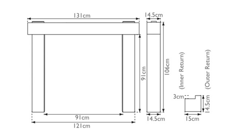 Carron The New York Wooden Fireplace Surround
