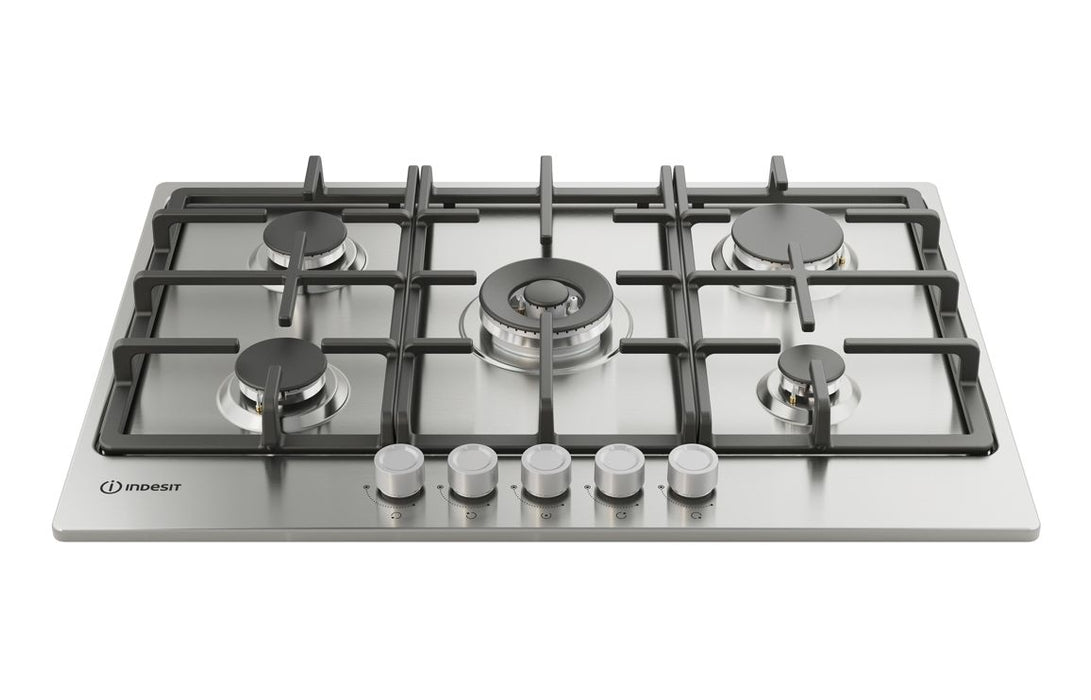 Indesit THP 751 W/IX/I 1 75cm Gas Hob - St/Steel
