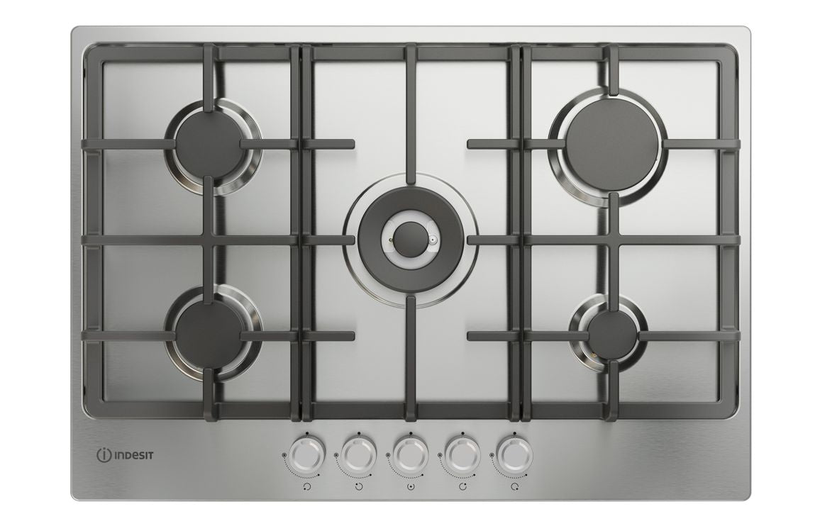 アインシュタイン Indesit THP 751 W/IX/I 1 75cm Gas Hob - St/Steel — Trade