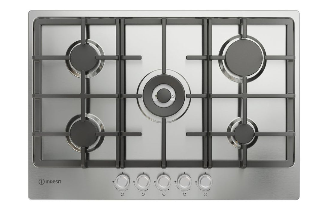 Indesit THP 751 W/IX/I 1 75cm Gas Hob - St/Steel
