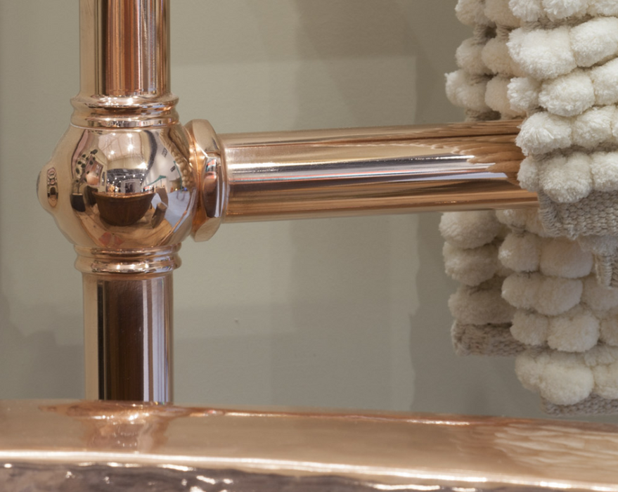 Carron Colossus Steel Wall Mounted 5 Bar Towel Rail Nickel - 1300mm x 600mm