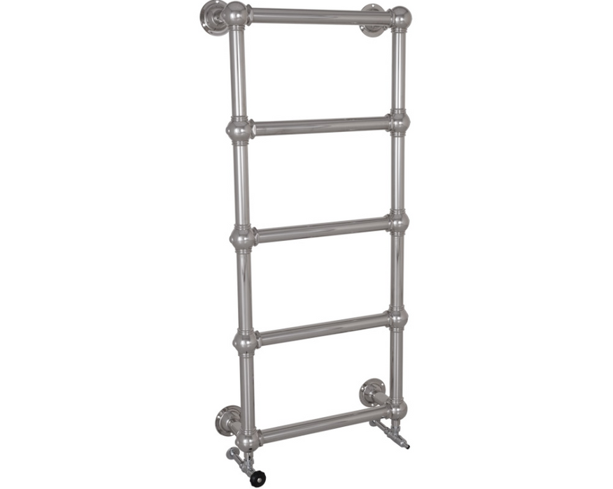 Carron Colossus Steel Wall Mounted 5 Bar Towel Rail Nickel - 1300mm x 600mm