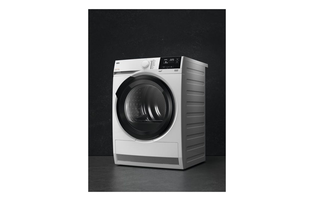AEG TR718L4B F/S 8kg Heat Pump Condenser Dryer - White