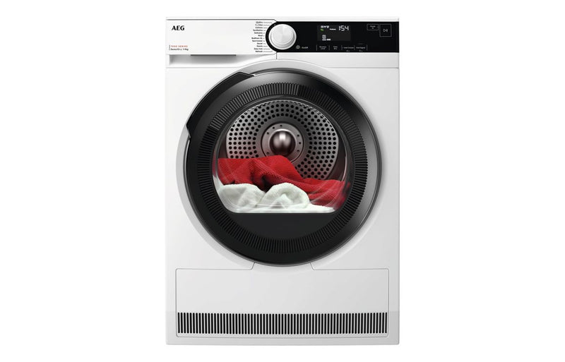 AEG TR739G4B F/S 9kg Heat Pump Condenser Dryer - White