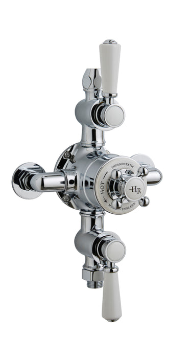 Old London Topaz Chrome Triple Thermostatic Shower Valve