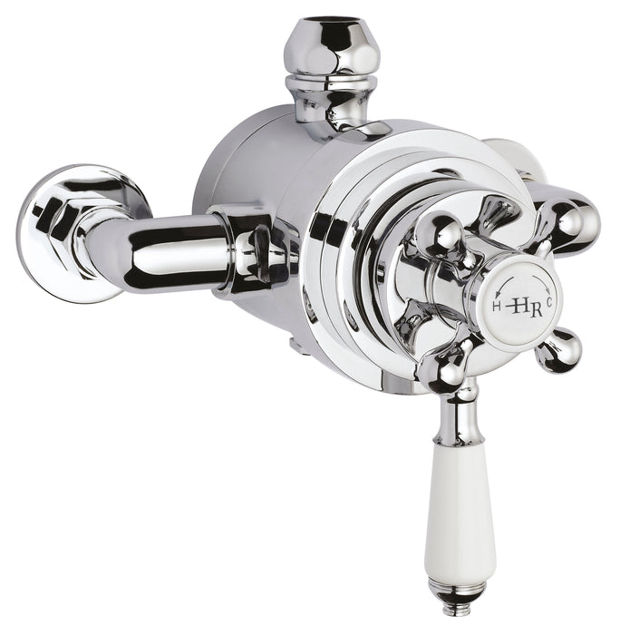 Old London Topaz Chrome Exposed Dual Shower Valve