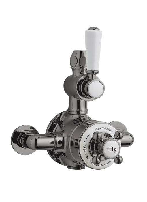 Old London Topaz Brushed Pewter Triple Thermostatic Shower Valve