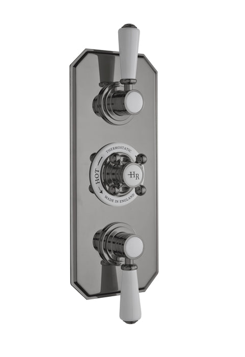 Old London Topaz Brushed Pewter Triple Thermostatic Shower Valve
