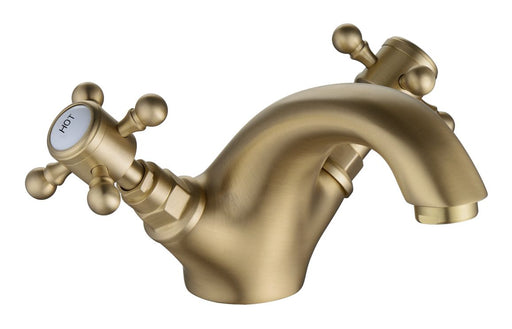 Taverno Basin Mixer & Pop Up Waste - Brushed Brass