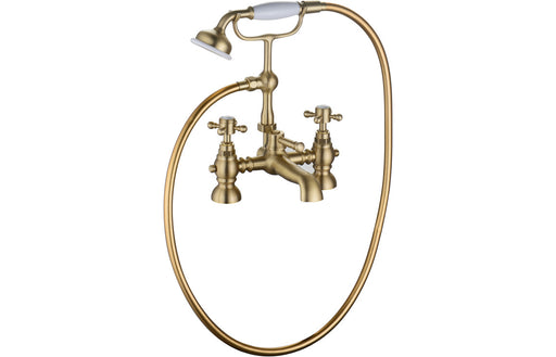 Taverno Bath/Shower Mixer & Shower Kit - Brushed Brass