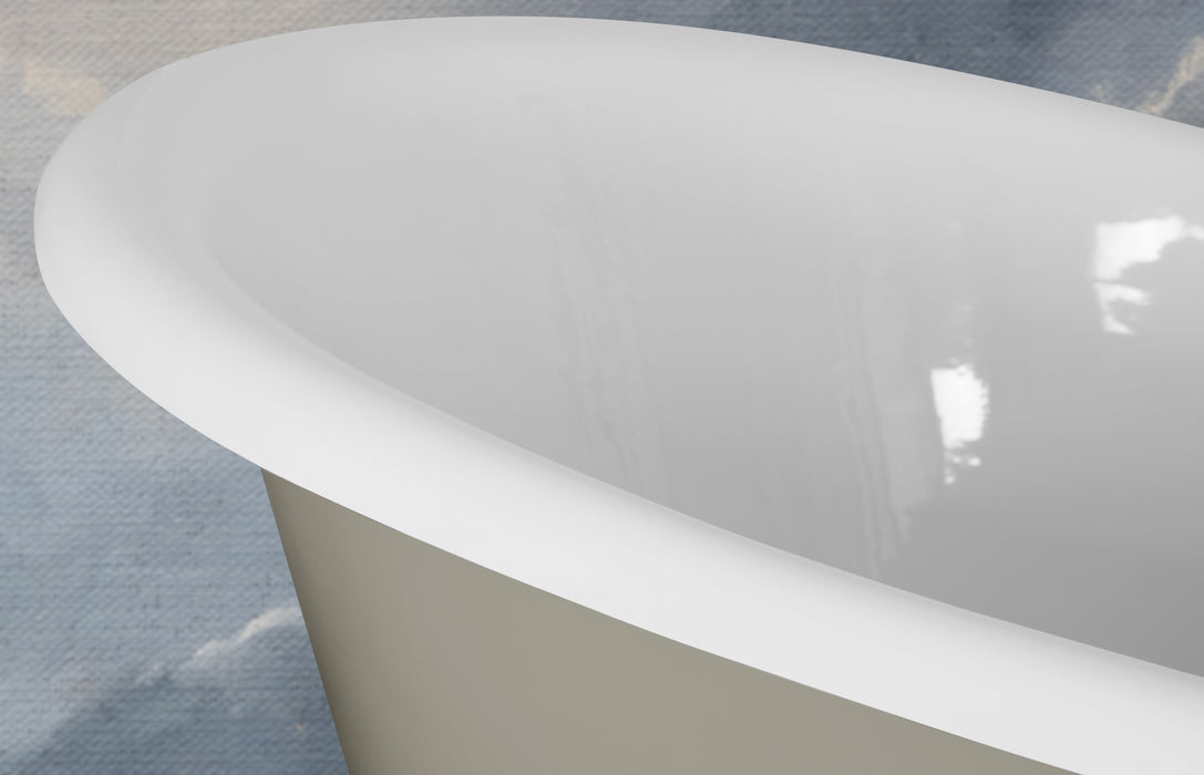 Hurlingham Tebb Freestanding Cast Iron Bath 1840 x 790mm