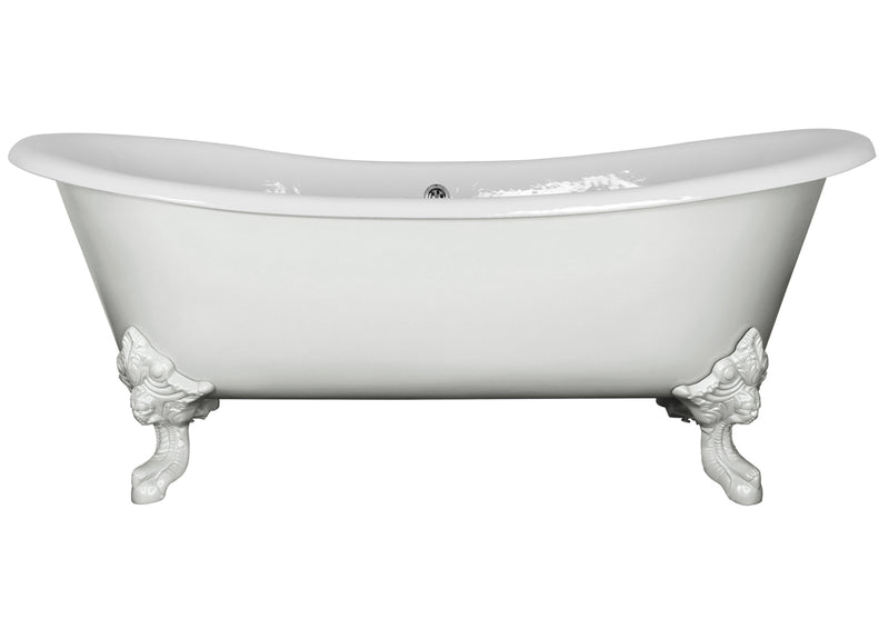 Hurlingham Tebb Freestanding Cast Iron Bath 1840 x 790mm